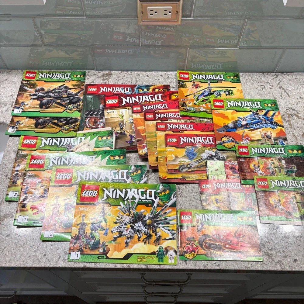 Lego Ninjago Instruction Manuals Lot of 20 Masters of Spinjitzu